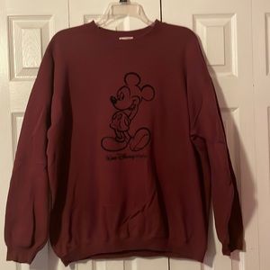 Maroon Vintage Mickey Crewneck